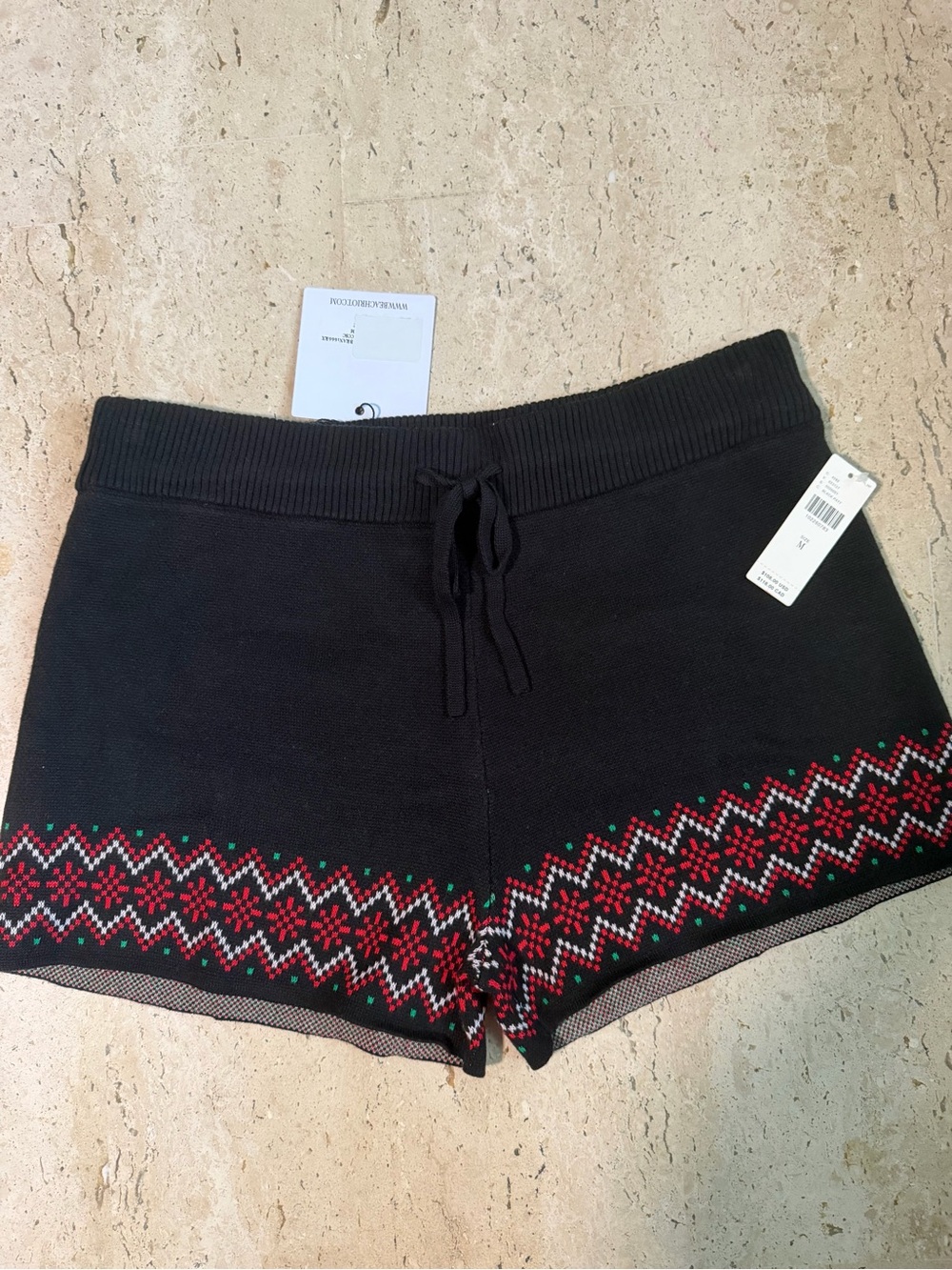 Anthropologie Beach Riot Balboa Shorts in Cheers! Champagne Ski Club Size Medium - Picture 2 of 6